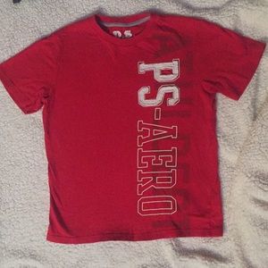 Boys red P.S. Aeropostale T-shirt, size M(10)